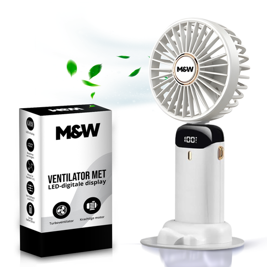 M&W Draagbare Hand Ventilator - WIt