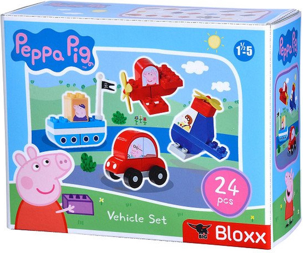Bloxx - Peppa Pig - Voertuigen Set Peppa Big Constructiespeelgoed
