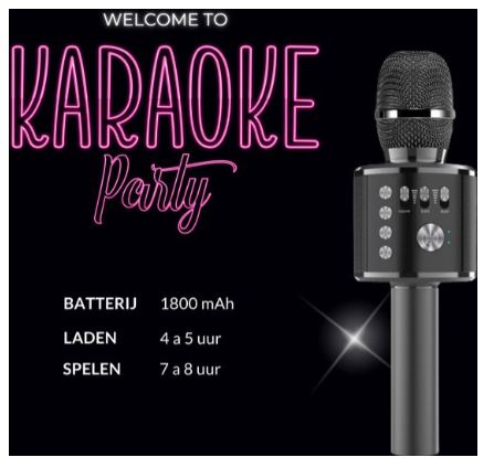 Karaoke Microfoon Kinderen Bluetooth Verbinding