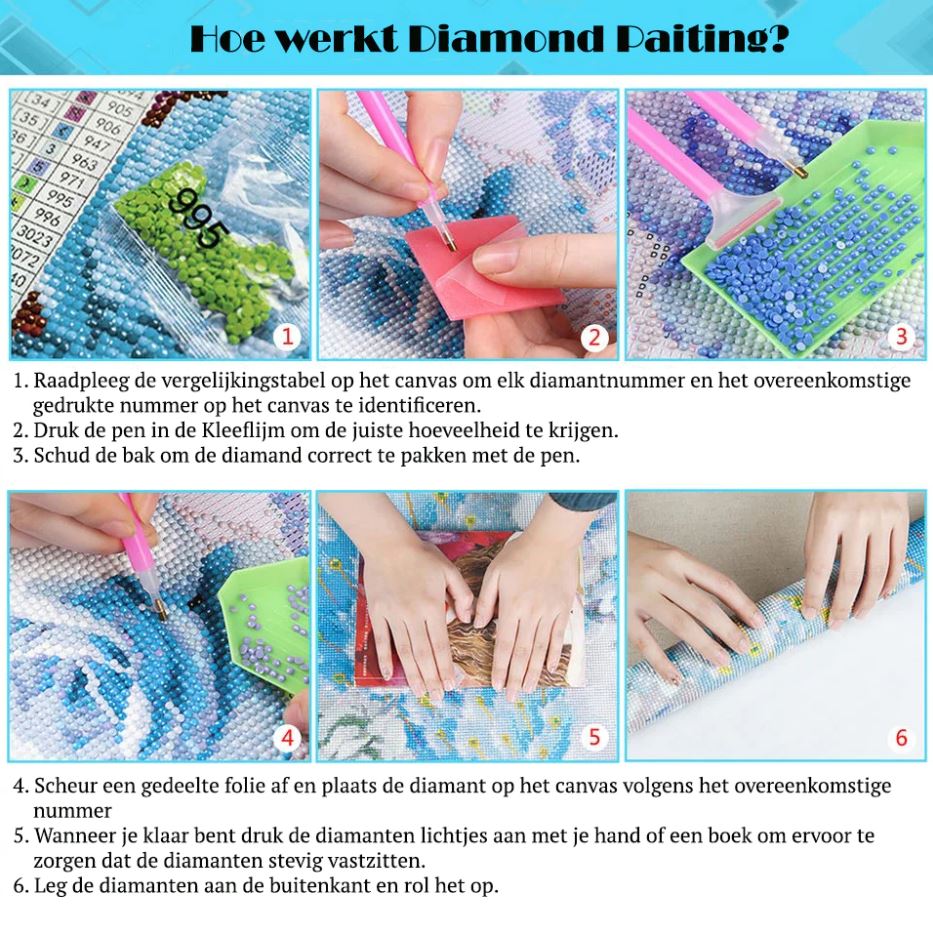 Uil Kleuren - Diamond Painting 40x50