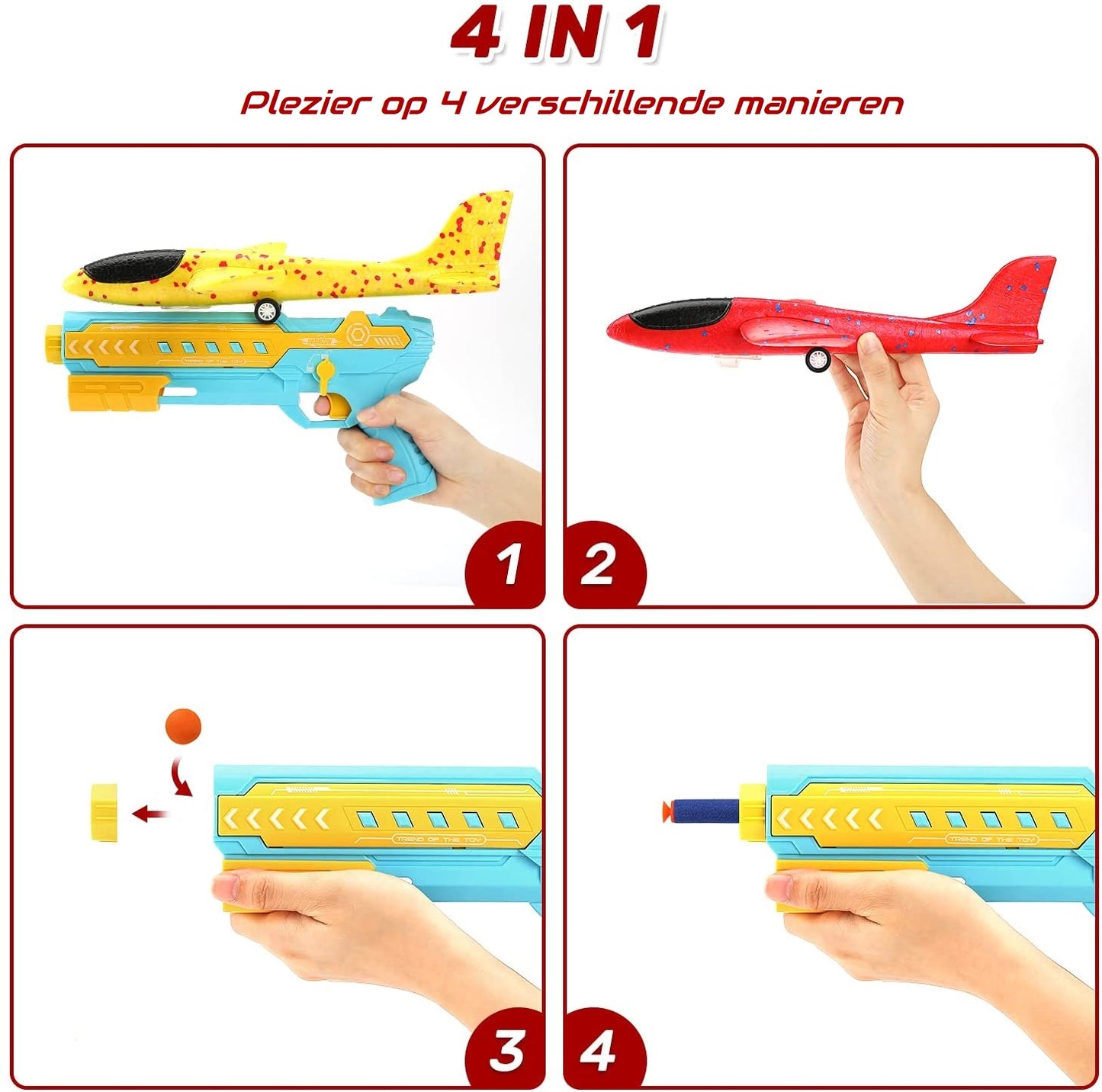 4 in 1 zweefvliegtuig