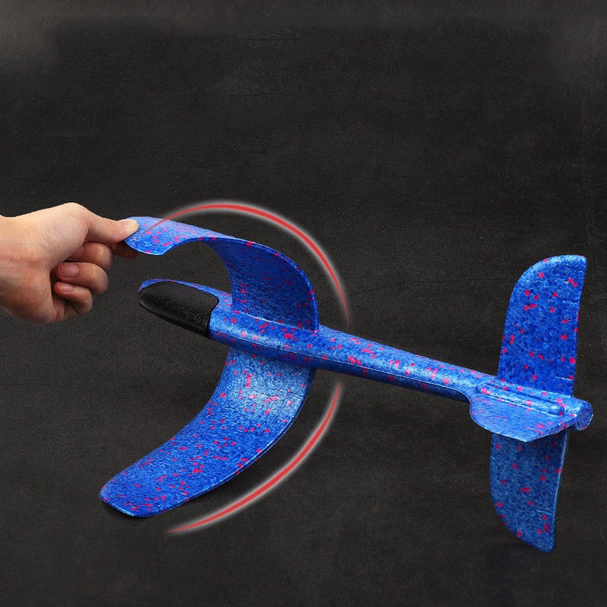 2 Zweefvliegtuig Foam met LED Verlichting