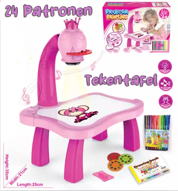 Tekentafel Princess - Painting Projector Roze