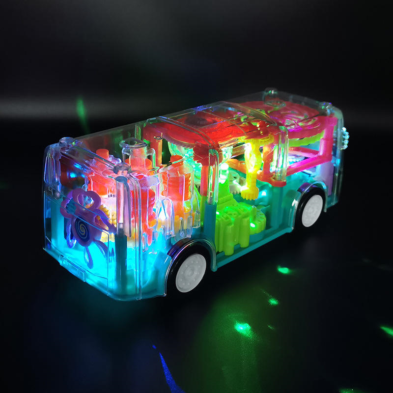 Roterende Verlichte Auto Bus met Geluid