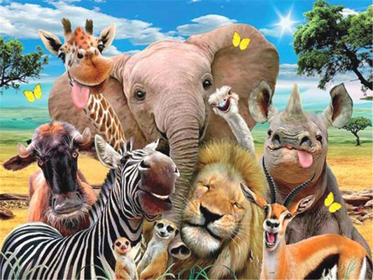 Blije Dieren - Diamond Painting 40x50