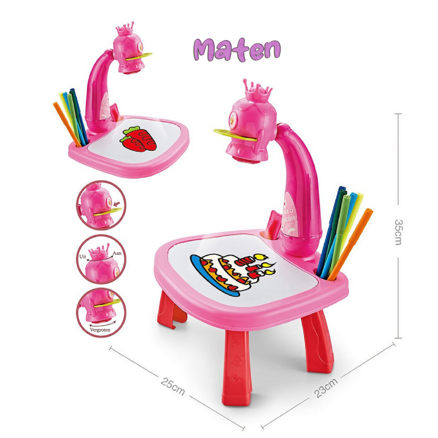 Tekentafel Princess - Painting Projector Roze