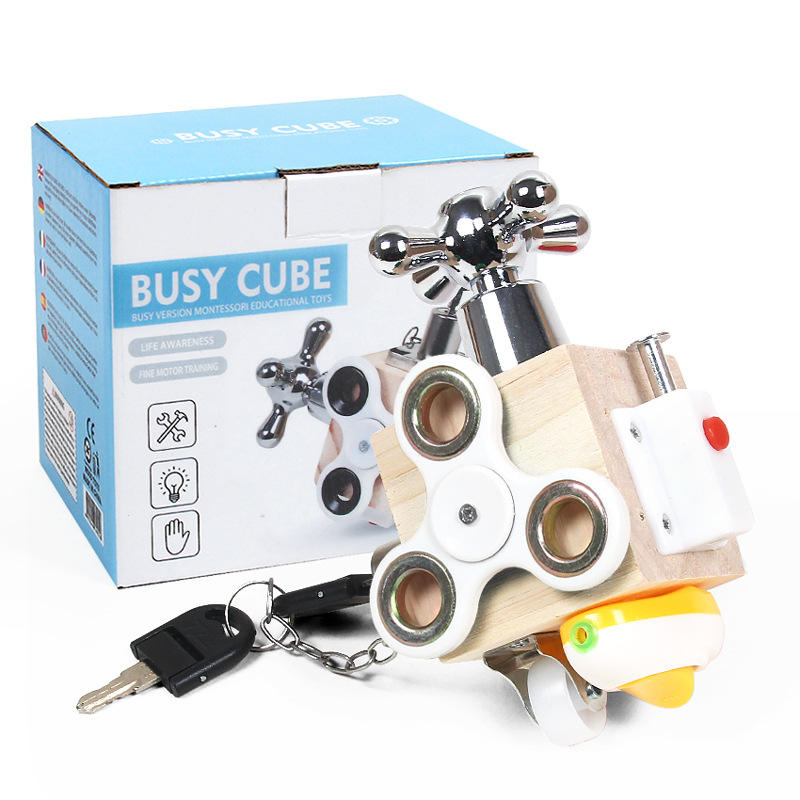 Activiteitenkubus voor kinderen - Busy Board