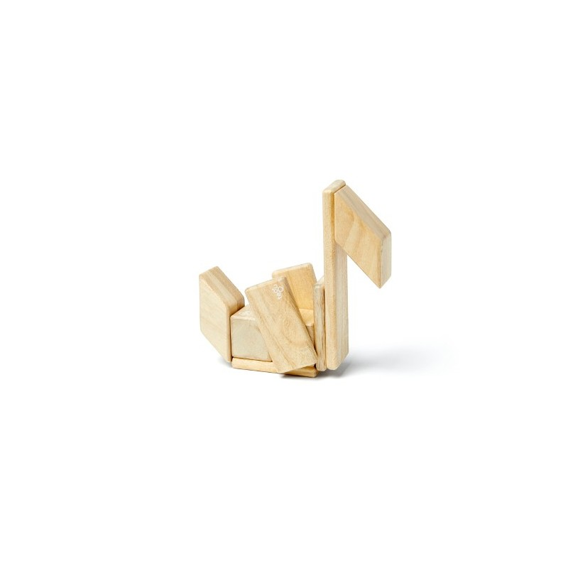 Tegu Duurzaam Magnetische Houten Blokken - 14 stuks Naturel