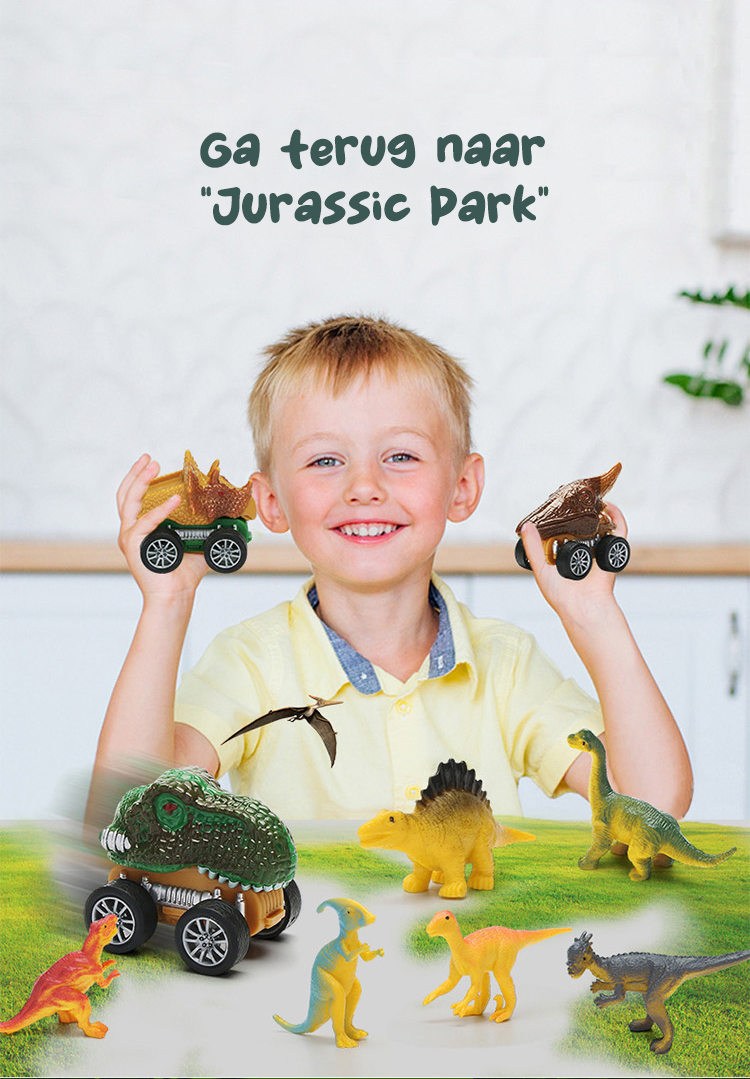 Dinosaurus Truck met Attributen Speelgoed
