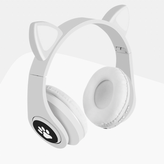 Kinderhoofdtelefoon bluetooth led draadloos katten