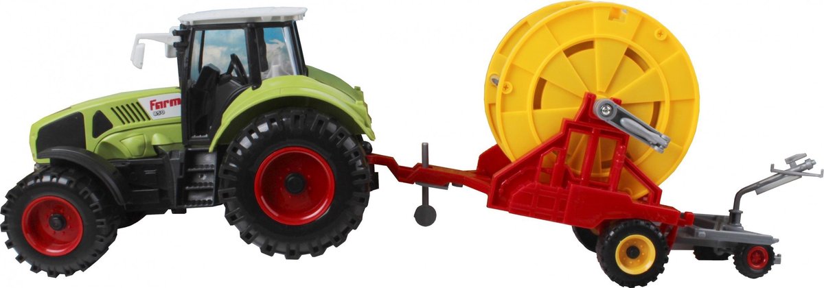 Gearbox - Tractor Speelset 2-delig - Groen/Rood/Geel - 44 x 13 x 13 cm