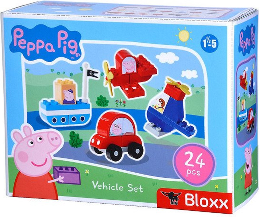 Bloxx - Peppa Pig - Voertuigen Set  Peppa Big Constructiespeelgoed