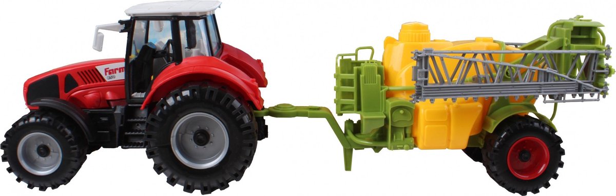 Gearbox - Tractor Boerderij Speelset 2-delig - Rood/Groen/Geel - 47 x 13 x 13 cm