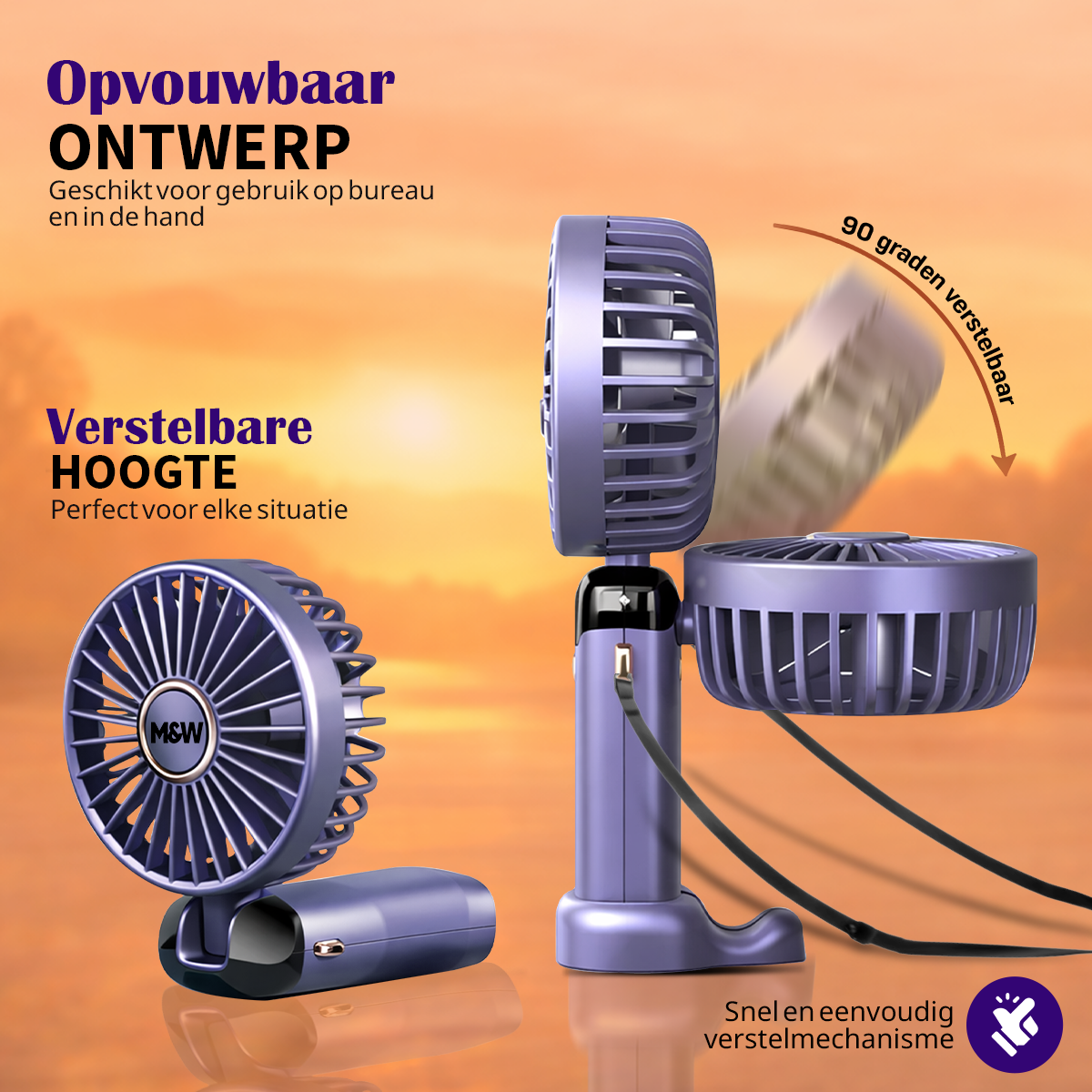 M&W Draagbare Hand Ventilator