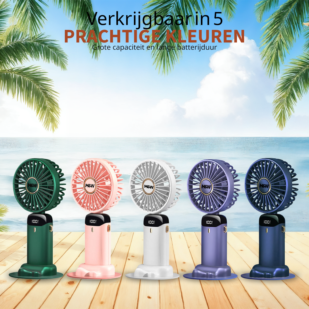 M&W Draagbare Hand Ventilator - WIt