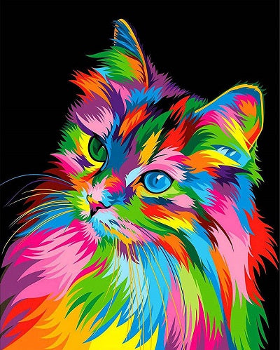 Poes Kleuren - Diamond Painting 40x50