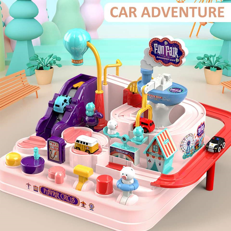 Auto Avonturen Park Educatief - Roze Adventure Park Speelgoed