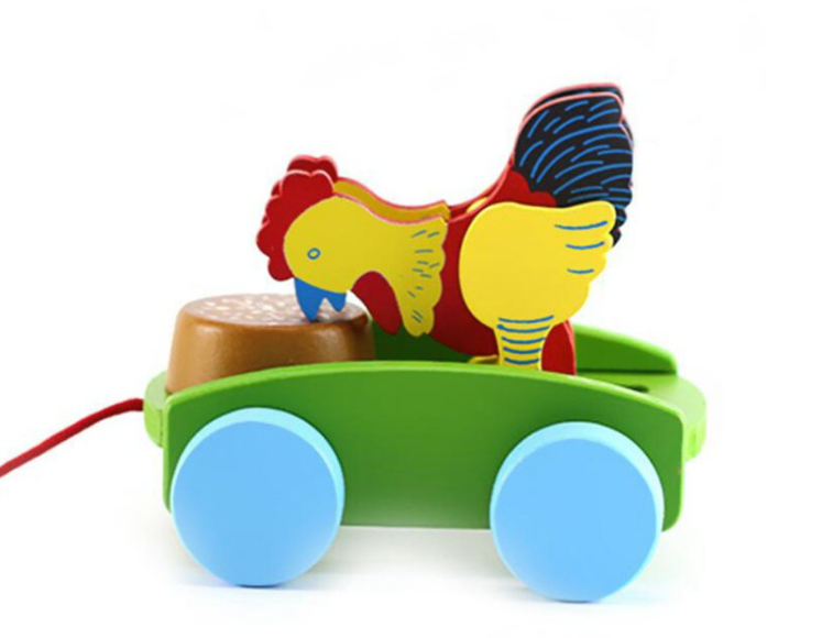 Trekauto Kinderspeelgoed Kippen Voeren