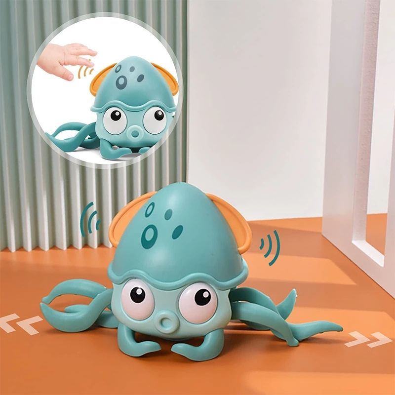 Lopende Octopus Speelgoed voor Kinderen - Loopt op zij met sensoren Roze