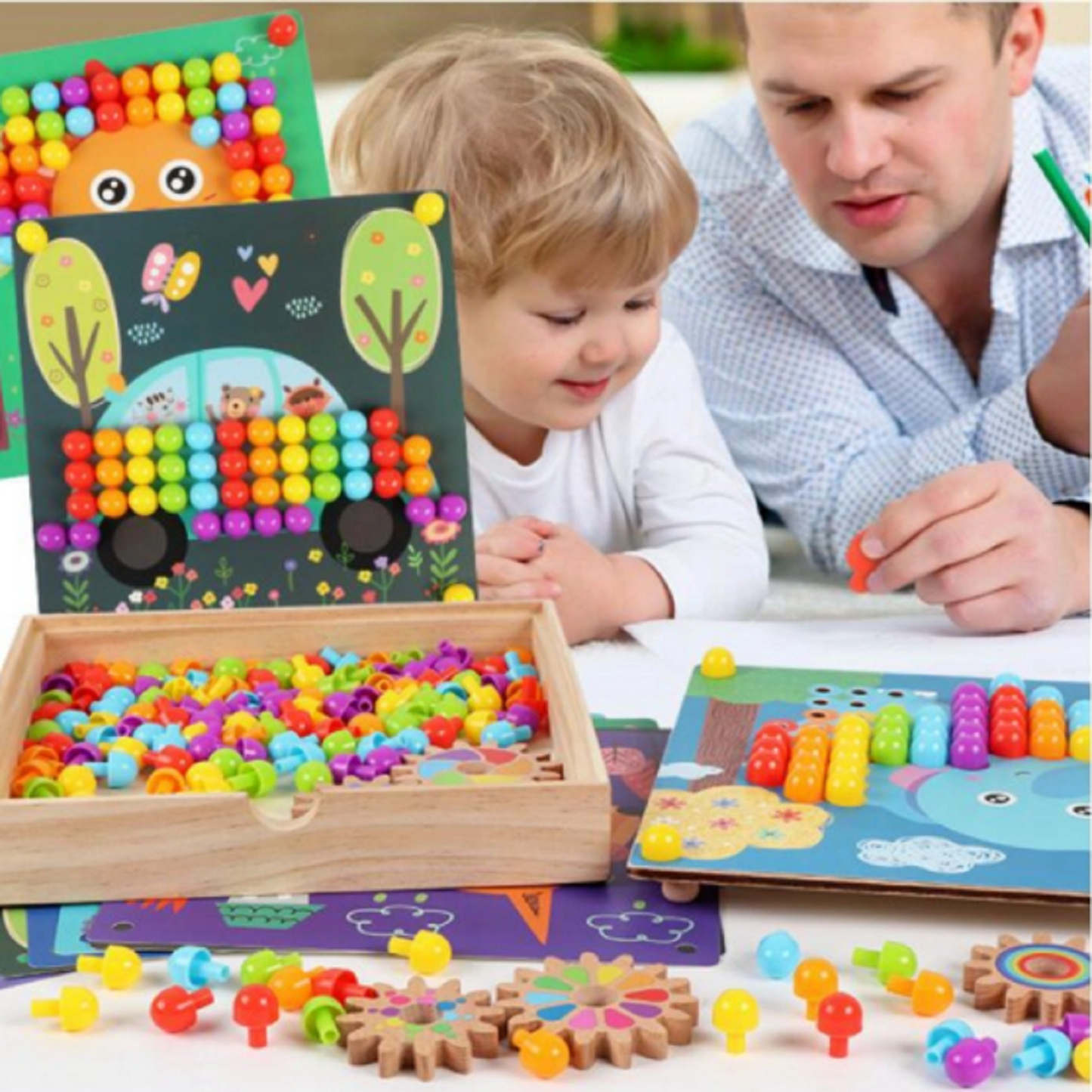 Kinderpuzzel Insteek Mozaïek - Speelgoed Kinderen Cadeau